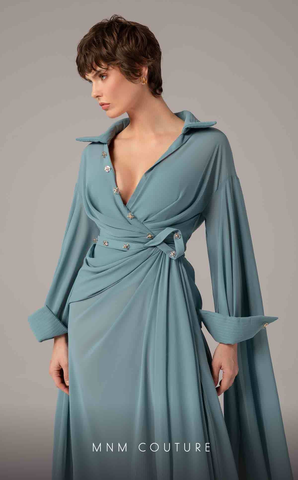 MNM Couture E0093 Cherry Long Sleeve Gown – Size 4