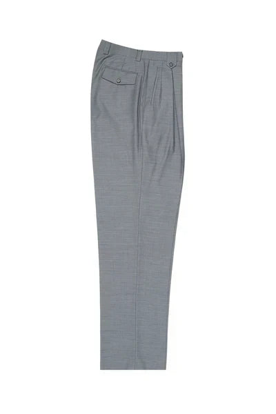 Light Gray Wide Leg Wool Pant by Tiglio Luxe