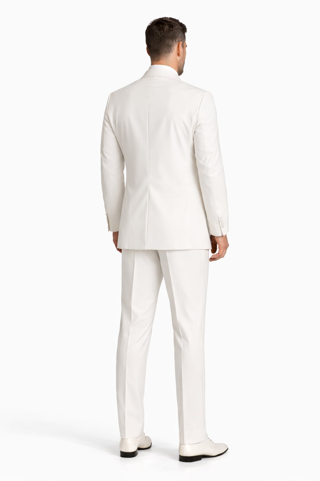 White Classic Fit 2-Button Wedding Tuxedo