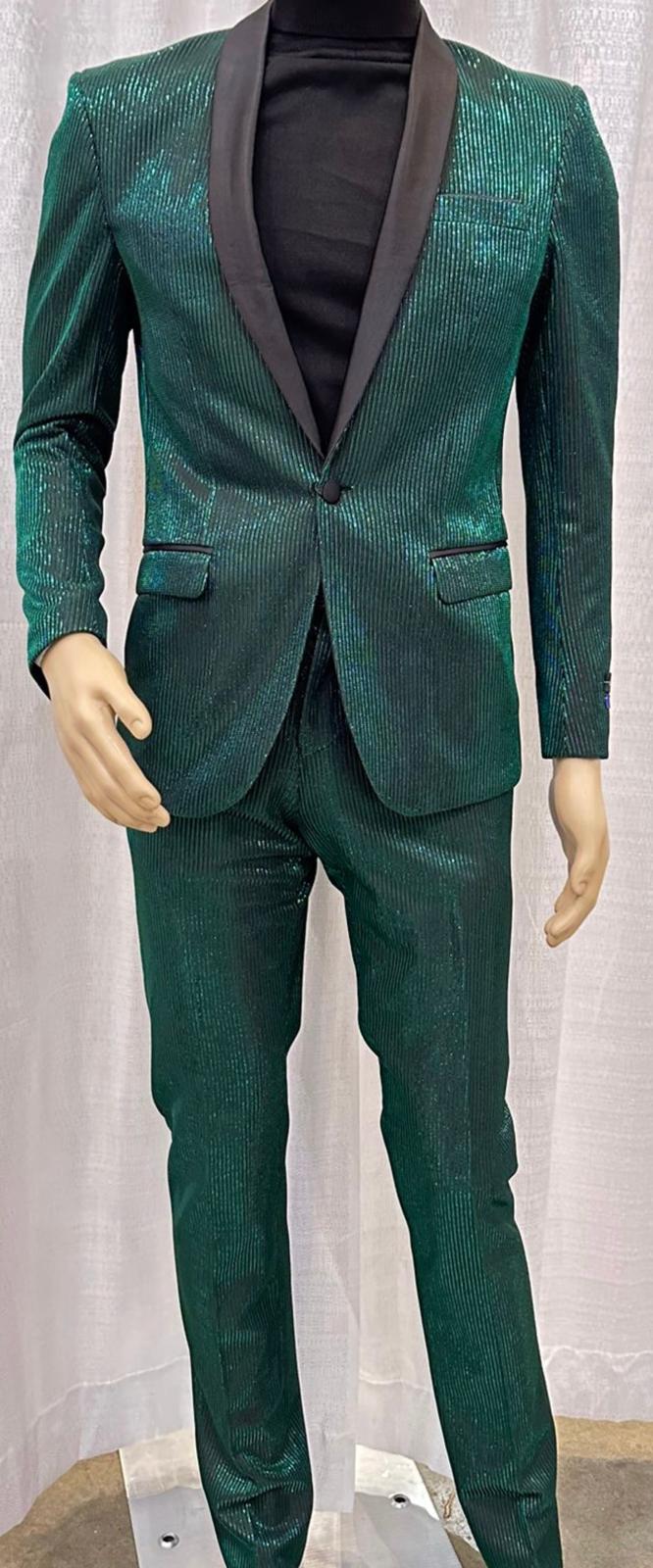 Emerald Green Slim Fit Tuxedo Suit