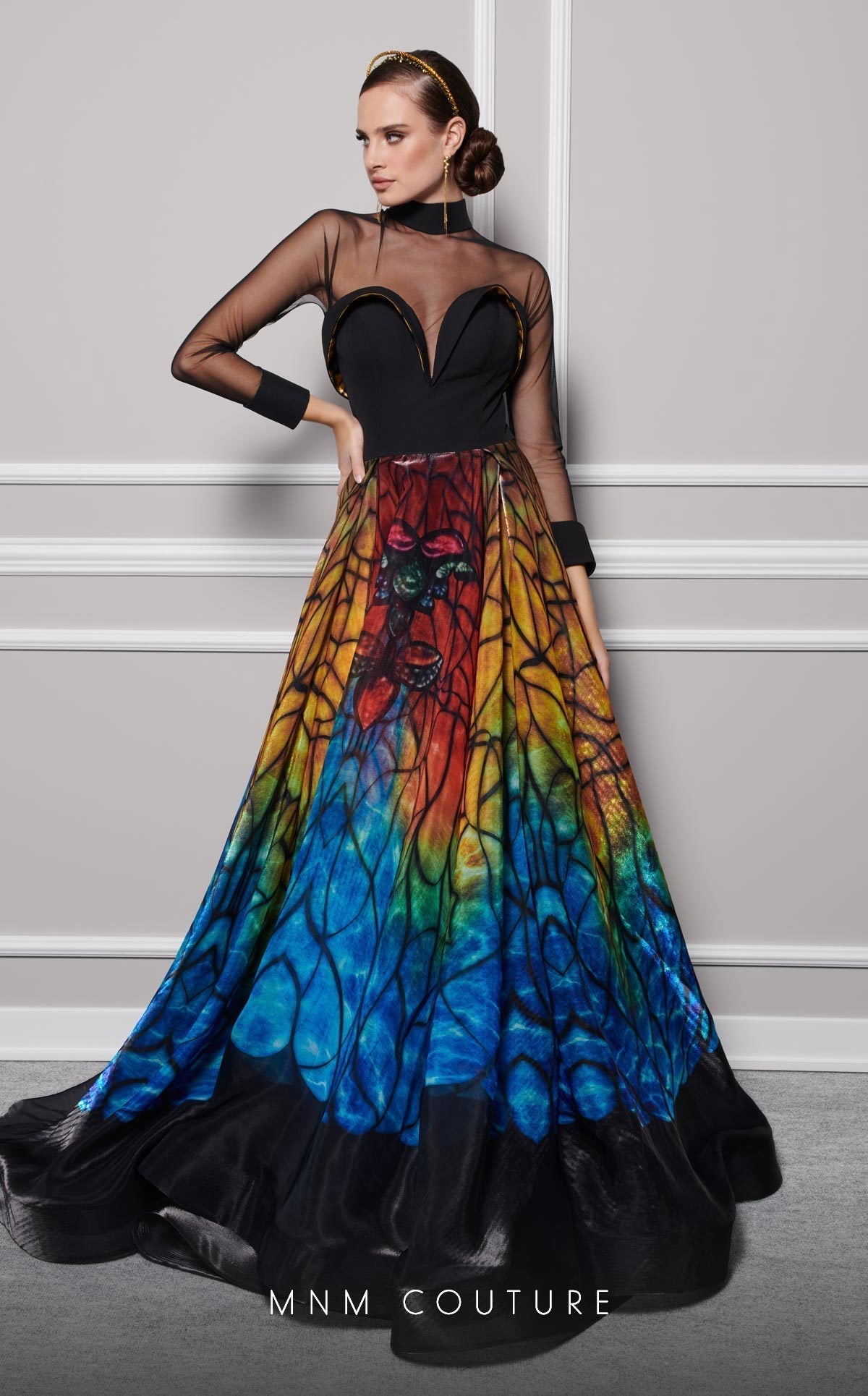 Fouad Sarkis F02825 Long Black Dress