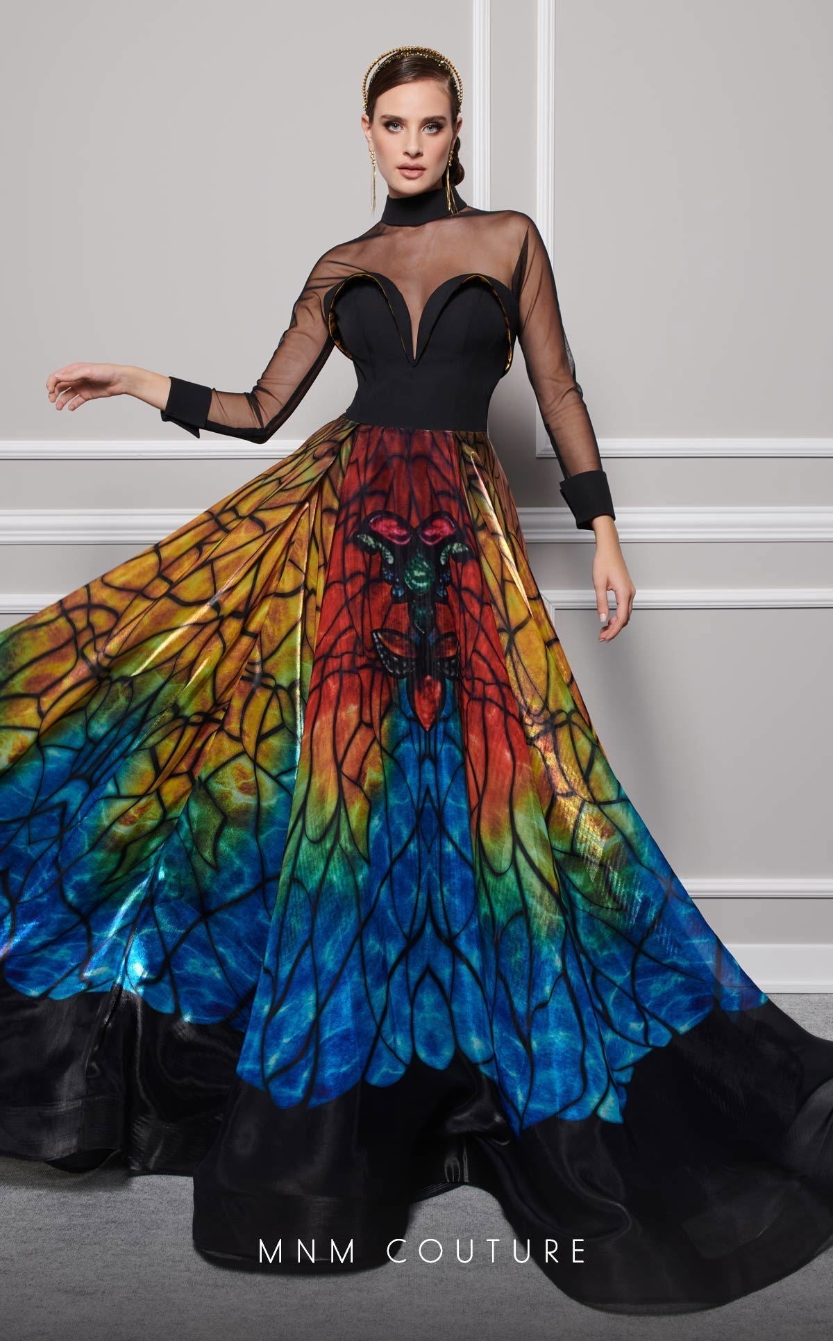 Fouad Sarkis F02825 Long Black Dress