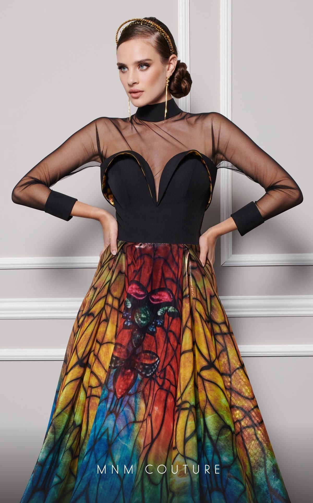 Fouad Sarkis F02825 Long Black Dress