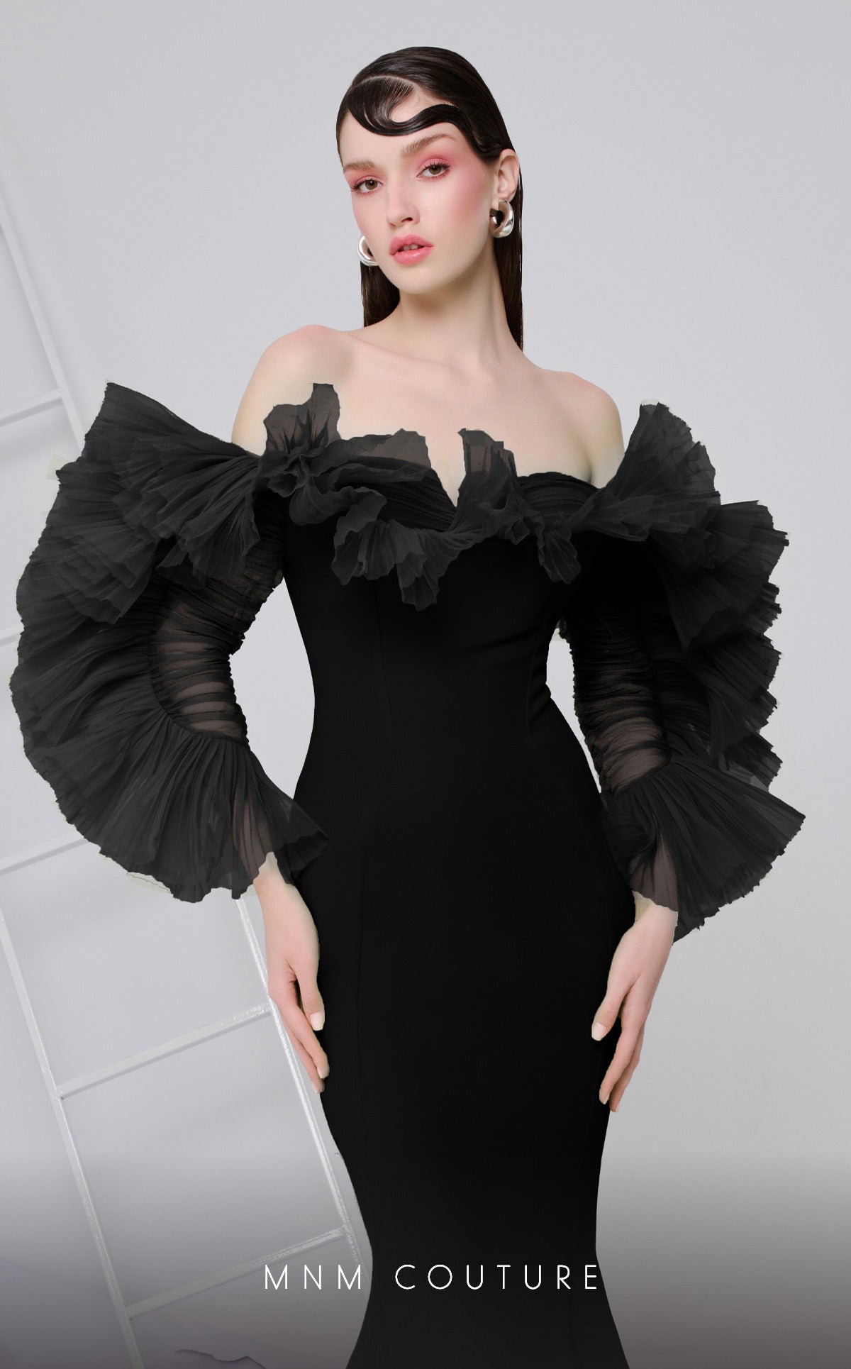 Fouad Sarkis F02850 Off-Shoulder Mermaid Gown
