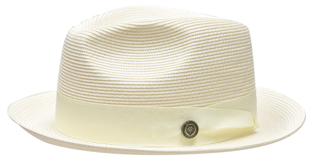 Francesco Natural Straw Fedora by Bruno Capelo