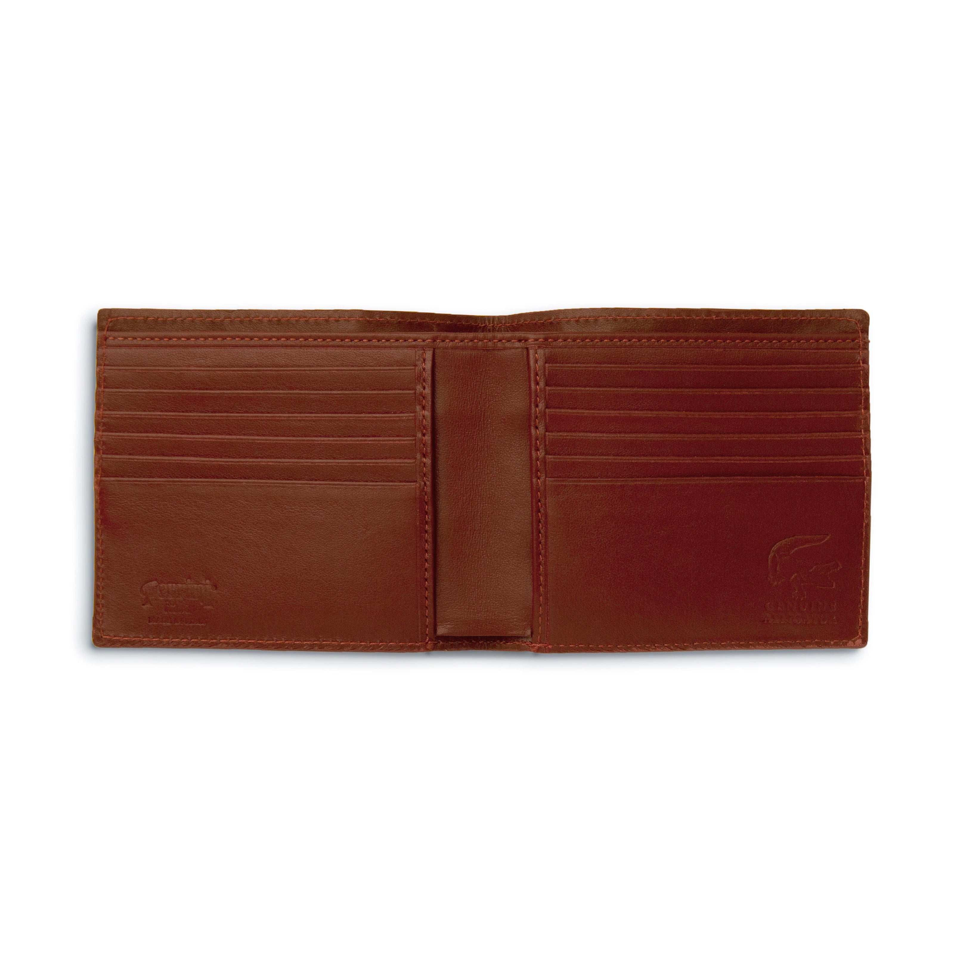 Alligator Hipster Wallet in Cognac