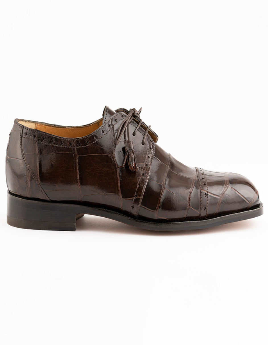 Ferrini 3798 Alligator Cap Toe Dress Shoe