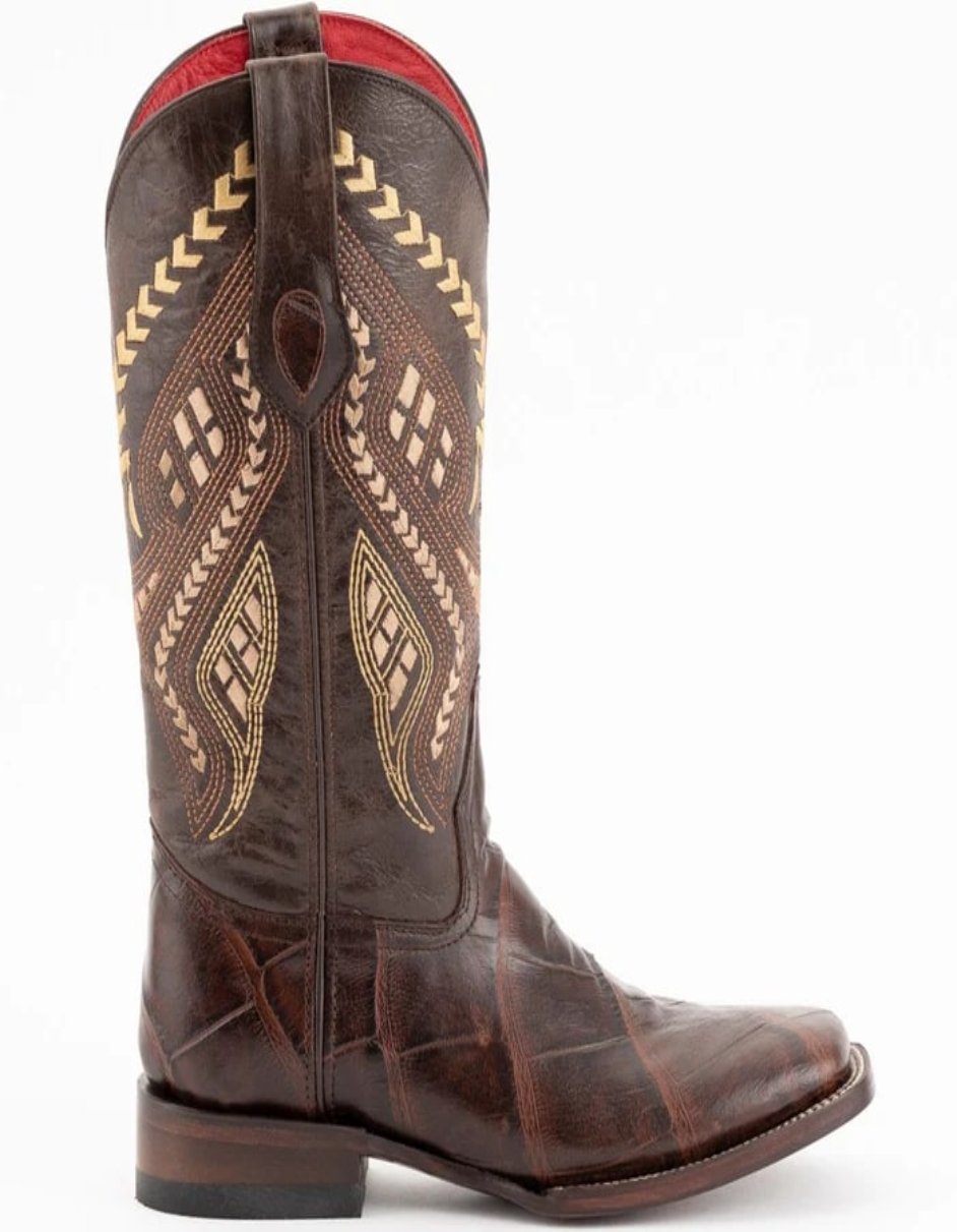 Ferrini Jesse Alligator Print Square Toe Boots