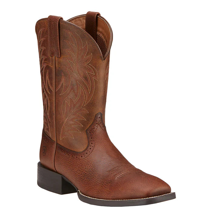 Sport Western Fiddle Full-Grain Leather Brown Boots