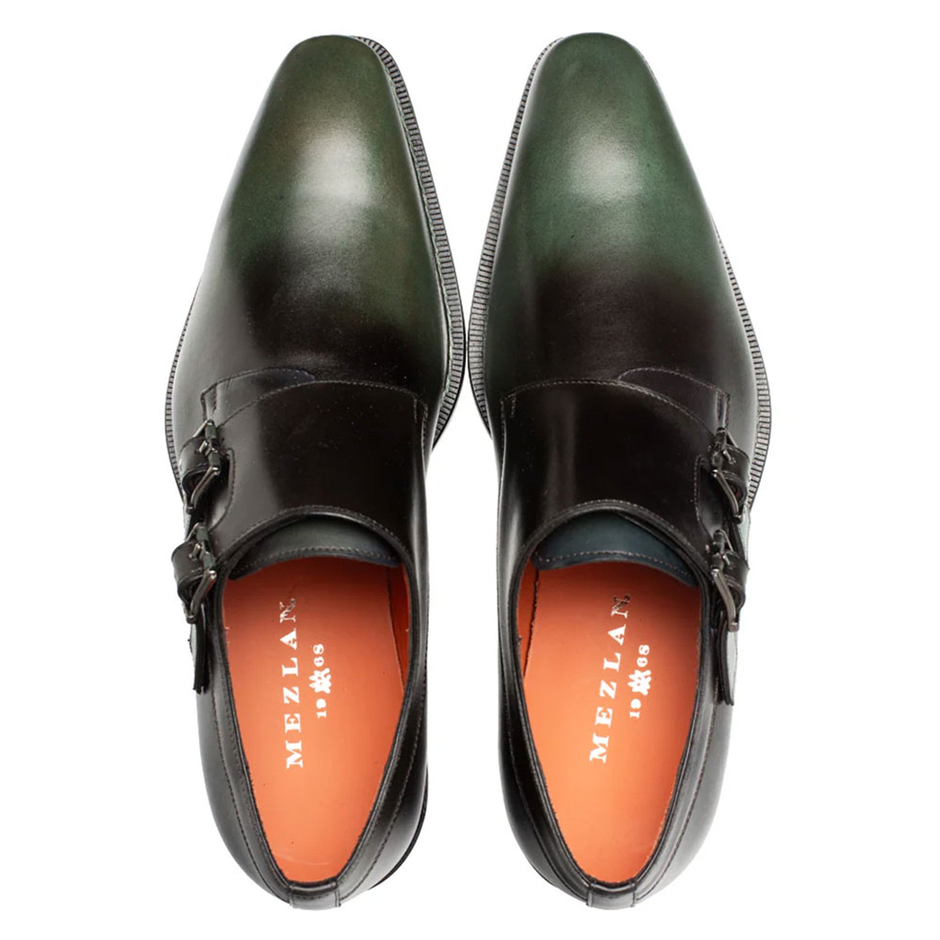 Pintor Forest Bi-Tone Double Monk Strap Shoes
