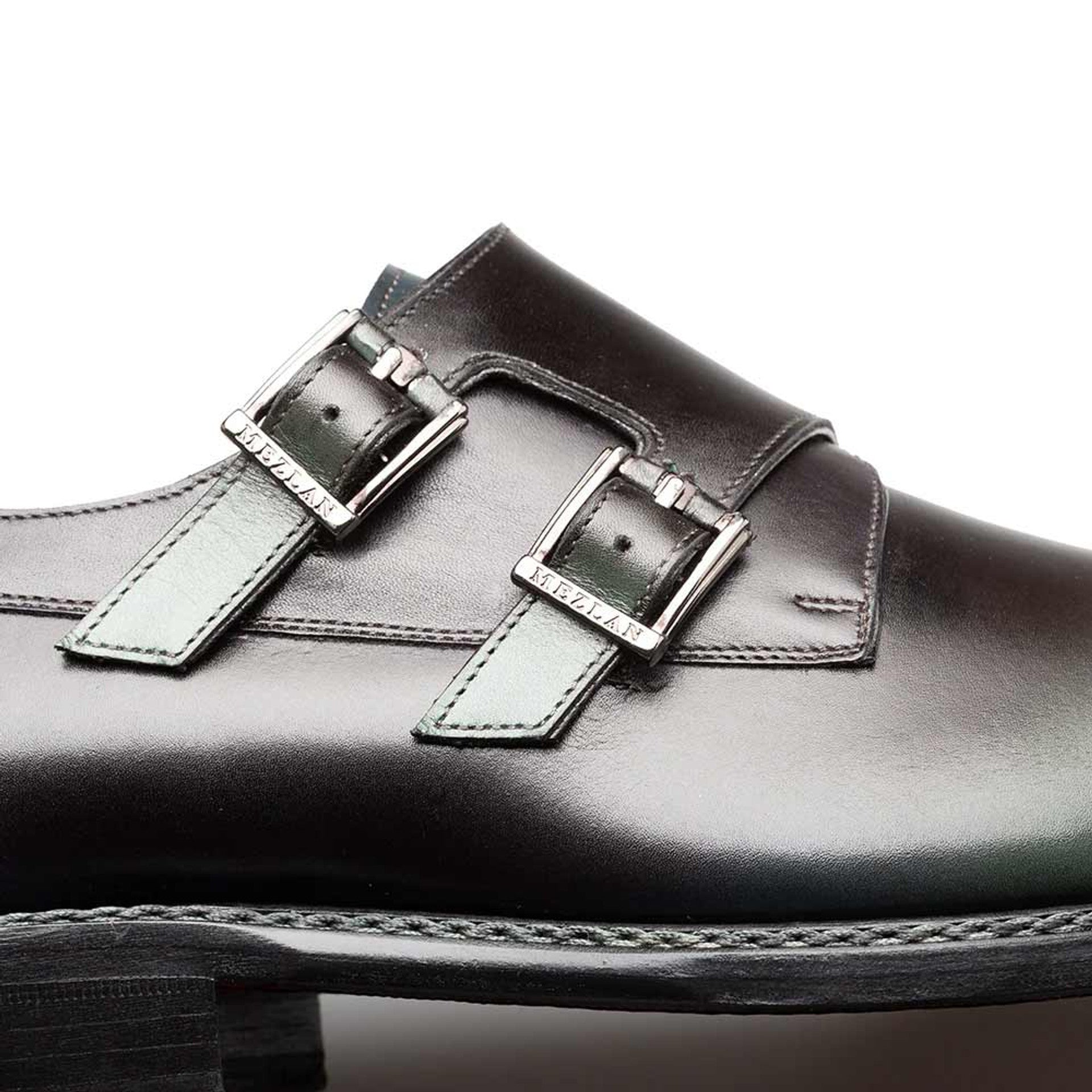 Pintor Forest Bi-Tone Double Monk Strap Shoes