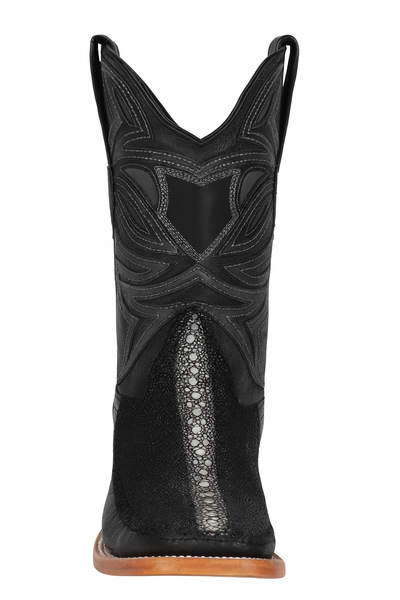 Los Altos Boots Rowstone Stingray and Deer Black