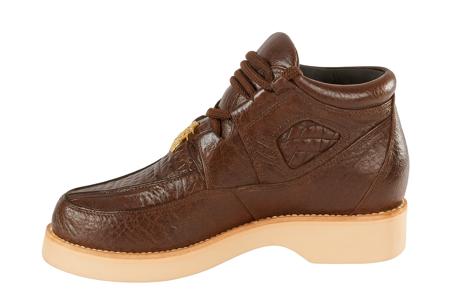 Men's Wild West Boots Caiman and Smooth Ostrich Skin Shoe 2ZA052807