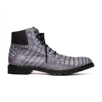 Marco Di Milano Leoni Oil Gray Caiman Crocodile Boots