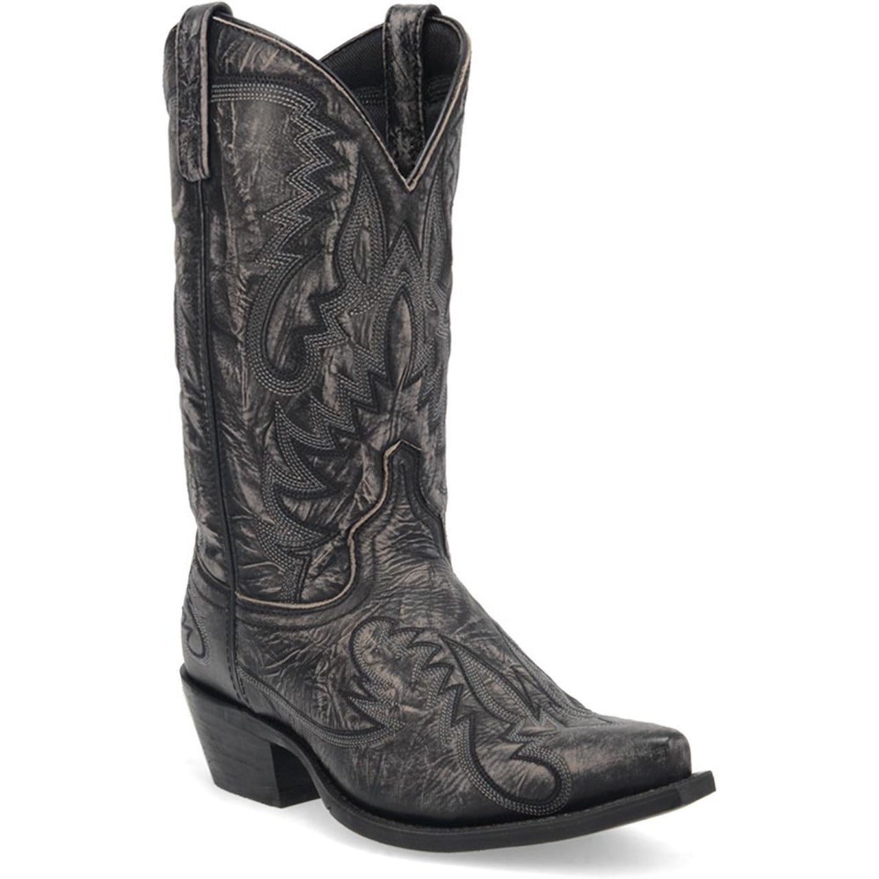 Laredo Garrett Snip Toe Distressed Leather Boots