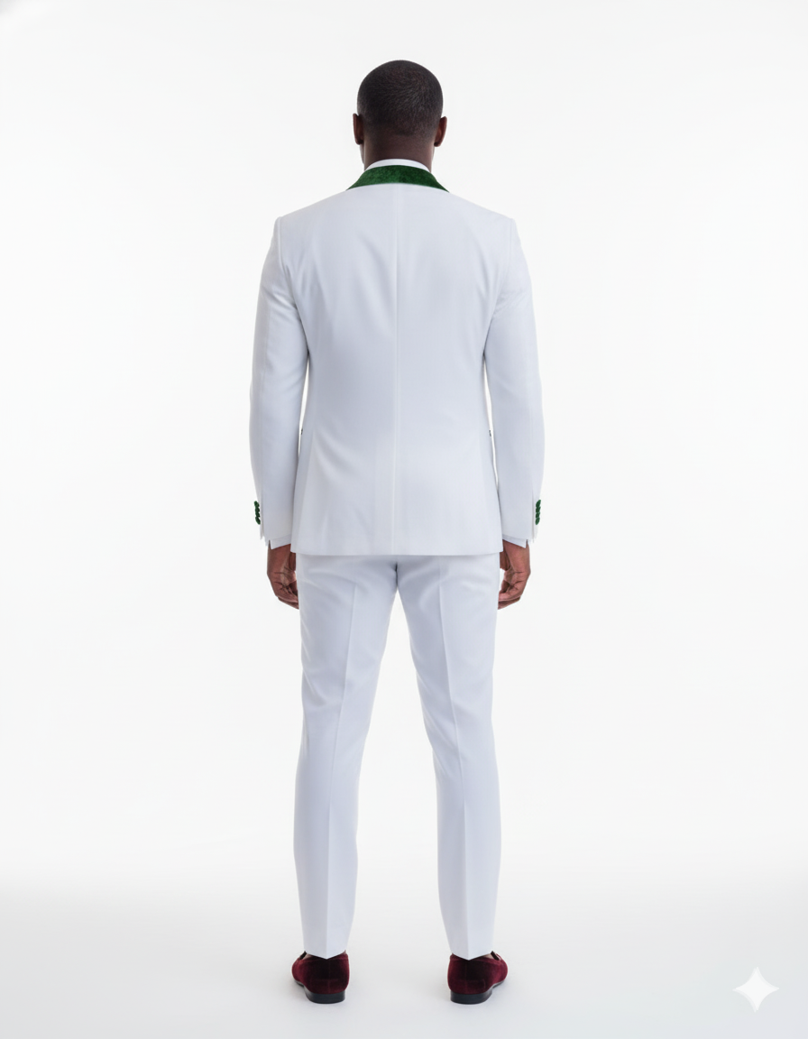 Emerald Green Tuxedo - Hunter Green Tuxedo + Vested Suit