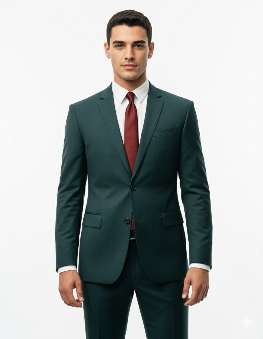 Men's Hitman Agent 47 Black 2 Button Suit +Free Shirt And tie