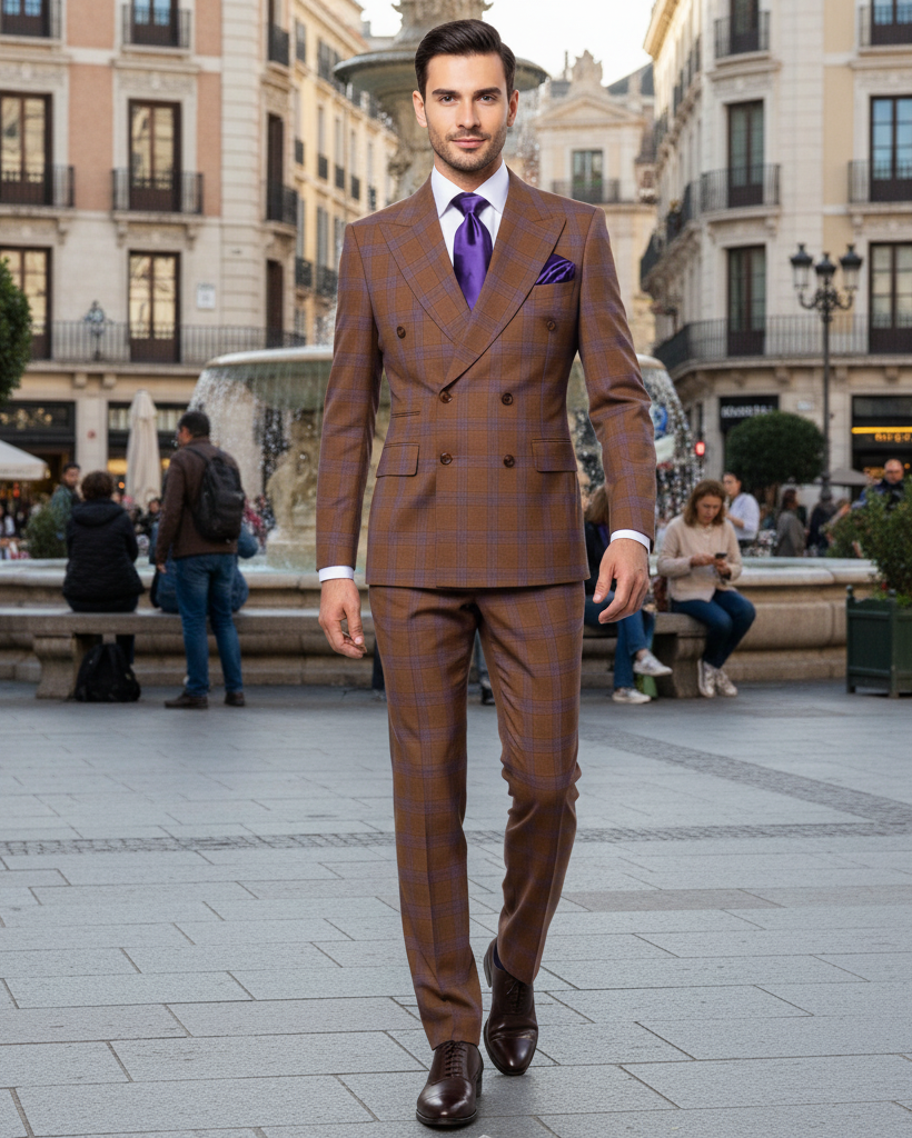 Rossi Man Milano RM1794 Modern Double Breast Suit