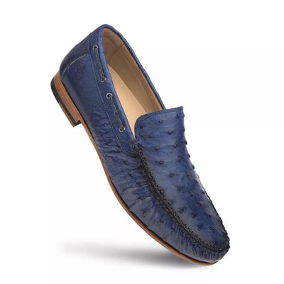 Jean Ostrich Dress Moccasin by Mezlan