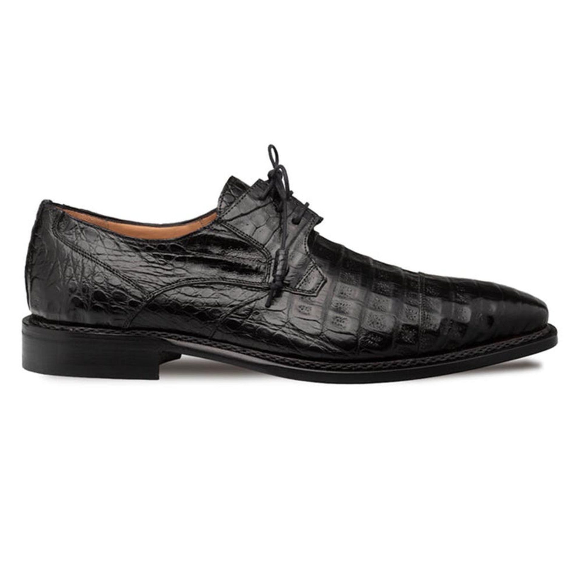 Giovane Fuscus Cap Toe Derby Crocodile Shoes