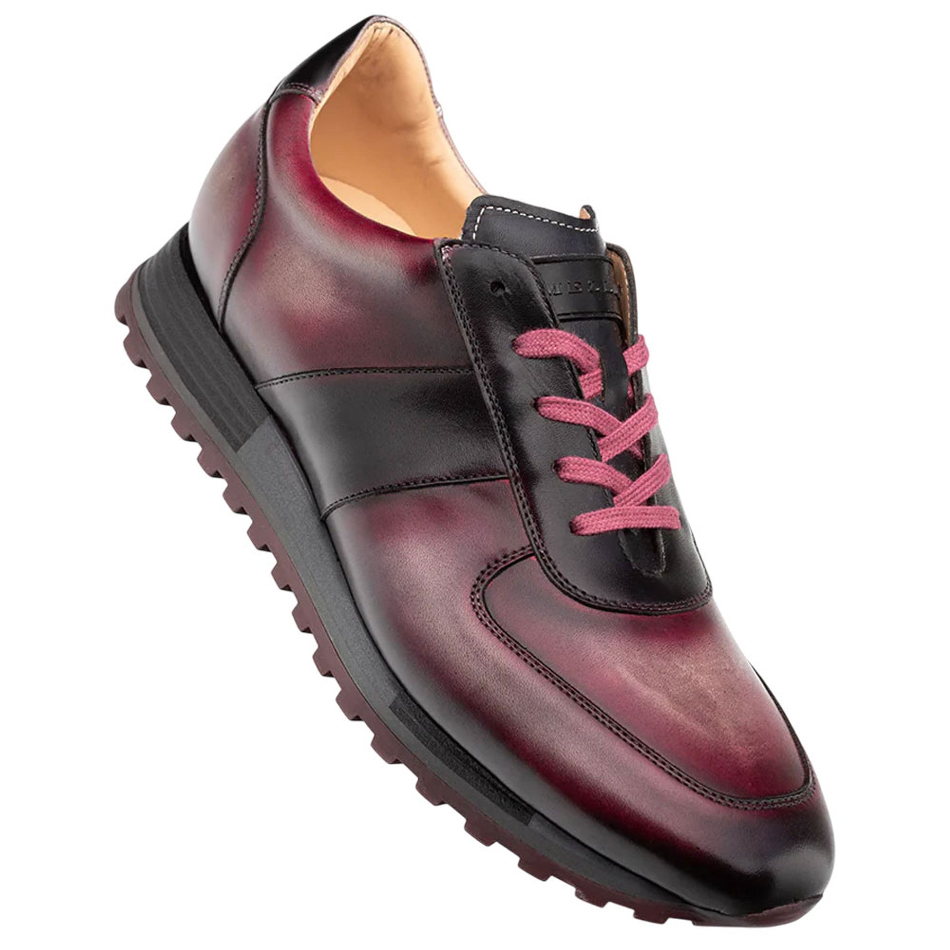 Latini Graphite Multi-Tone Calfskin Sneakers by Mezlan