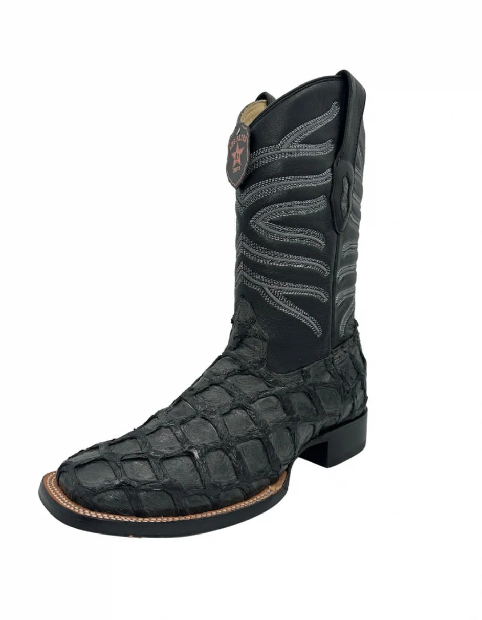Men's Pirarucu Wide Square Toe Boot by Los Altos