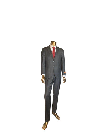 Enzo Gray Plaid Suit by Rossiman
