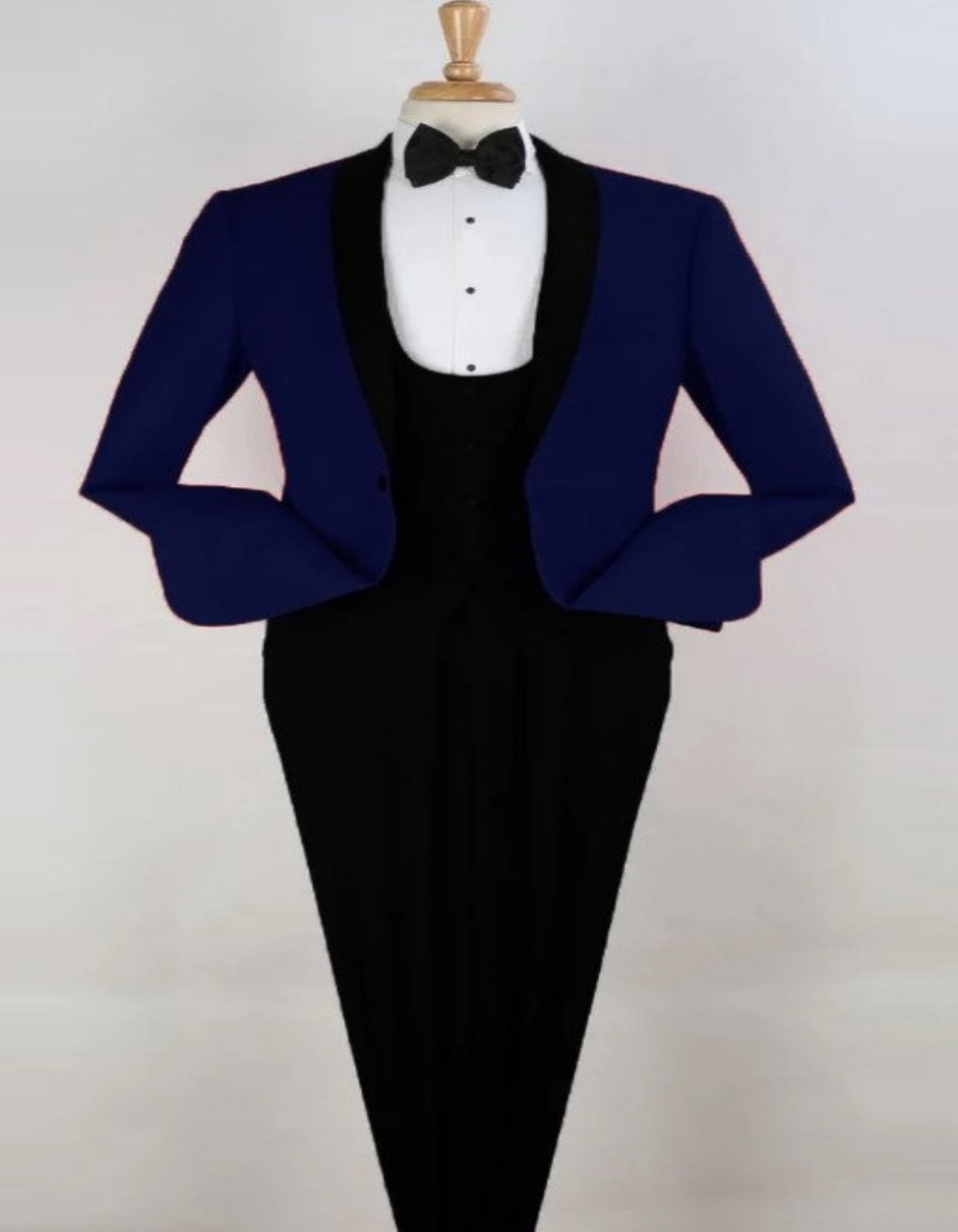 Blue One-Button Tuxedo by Men's Tuxedo USA