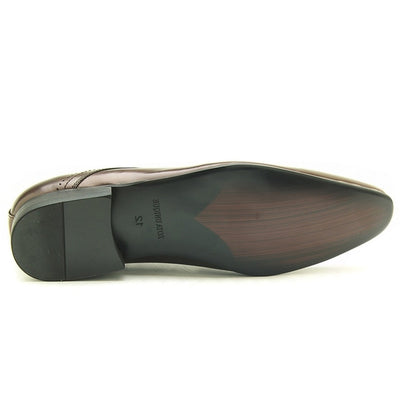 Zota Brown Leather Slip On Loafer for Men