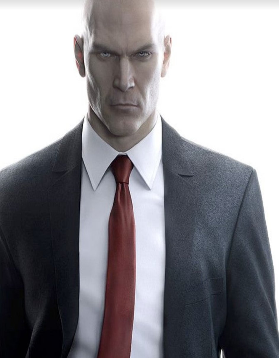 Agent 47 Black Suit Costume Set