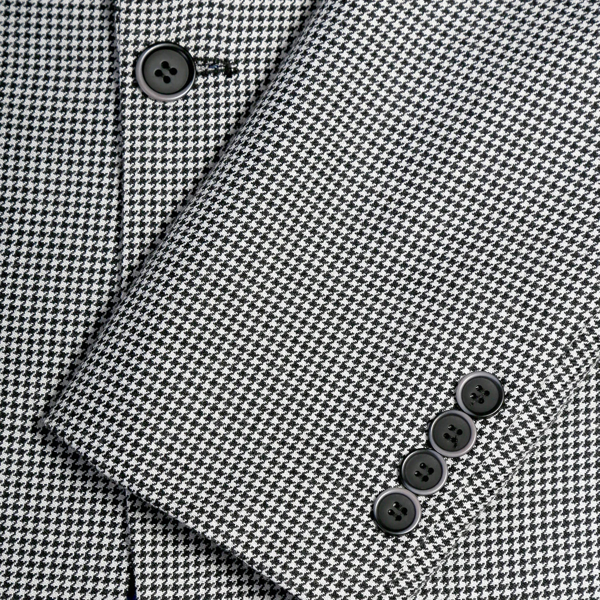 Slim Fit Houndstooth Peak Lapel Suit