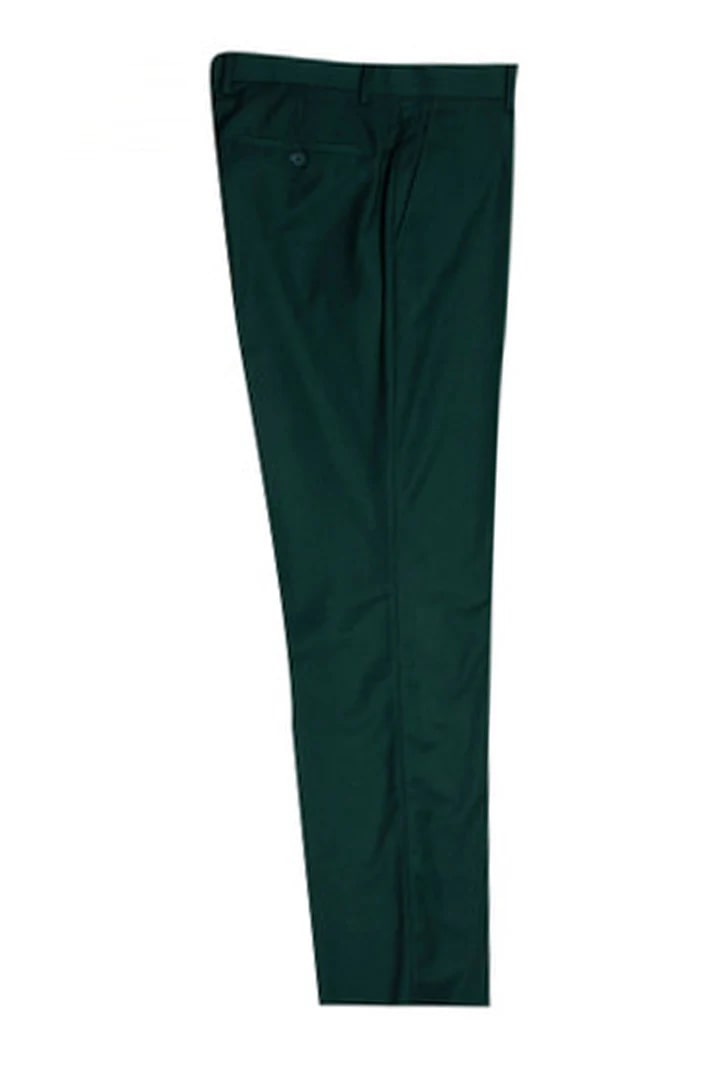 Stacy Adams Hunter Green Vested Suit - 2 Button