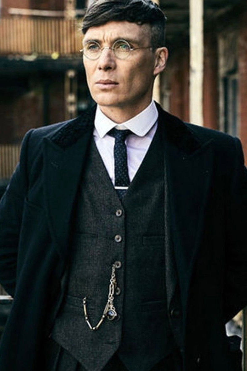 Peaky Blinders Thomas Shelby Black Suit & Overcoat
