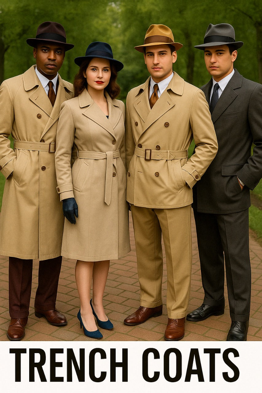 Trench Coats – Men’s Classic Long Coats with Belted Waist for Rainy Weather and Timeless Style 2025