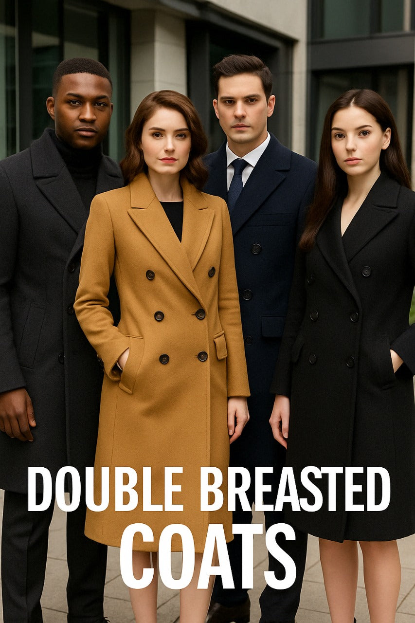 Double Breasted Coats – Men’s Classic Wool and Peacoat Styles for Business and Winter Wear 2025