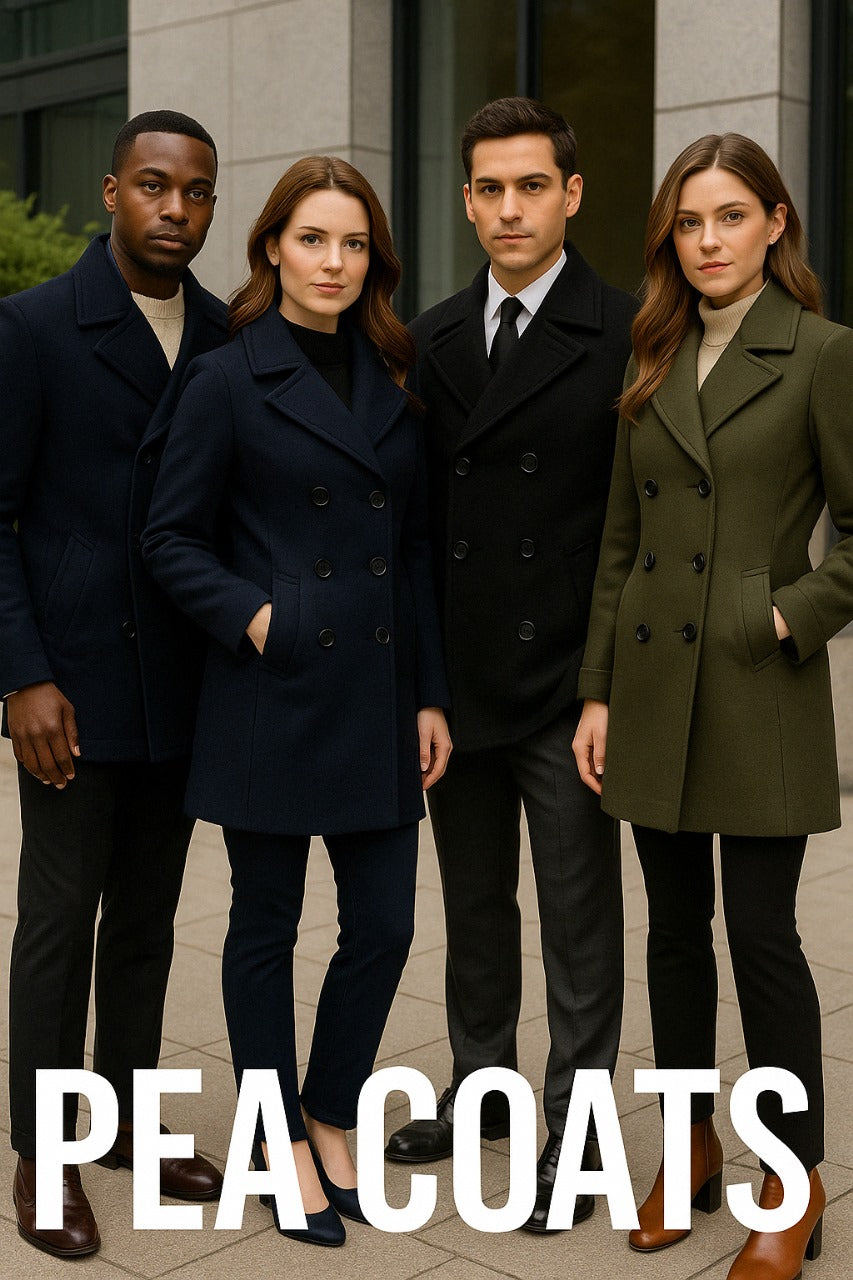 Pea Coats – Men’s Classic Navy Wool Double-Breasted Jackets for Winter and Nautical-Inspired Style 2025
