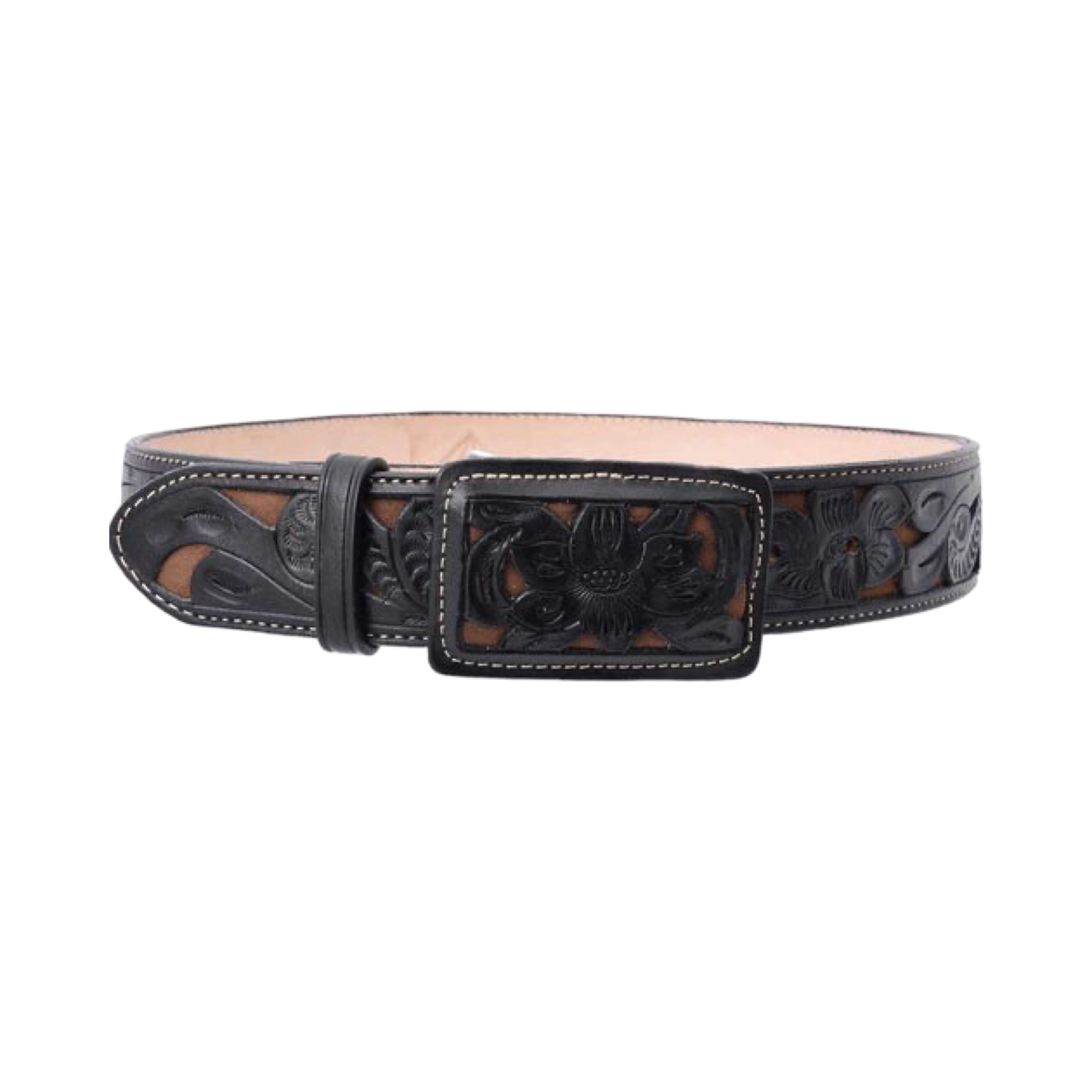 Cinto Vaquero de Cuero Cincelado Original