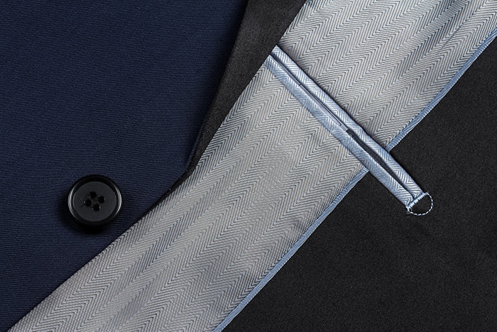 Blue 2 Piece Shawl Lapel Slim Fit Tuxedo