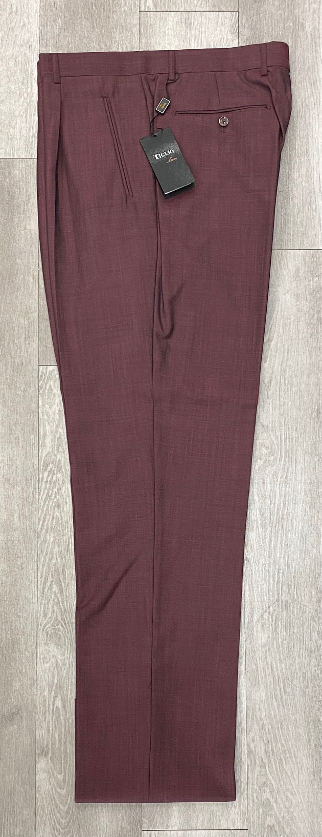 Tiglio Luxe 2521 Comfort Fit Pleated Wool Pants