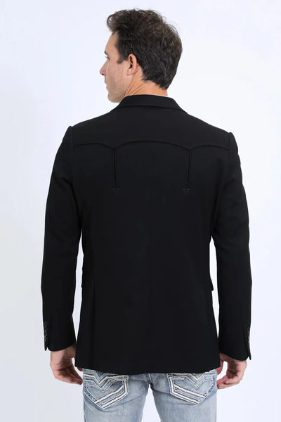 Black Western Sport Coat for Men by Platini β Bold Casual Blazer