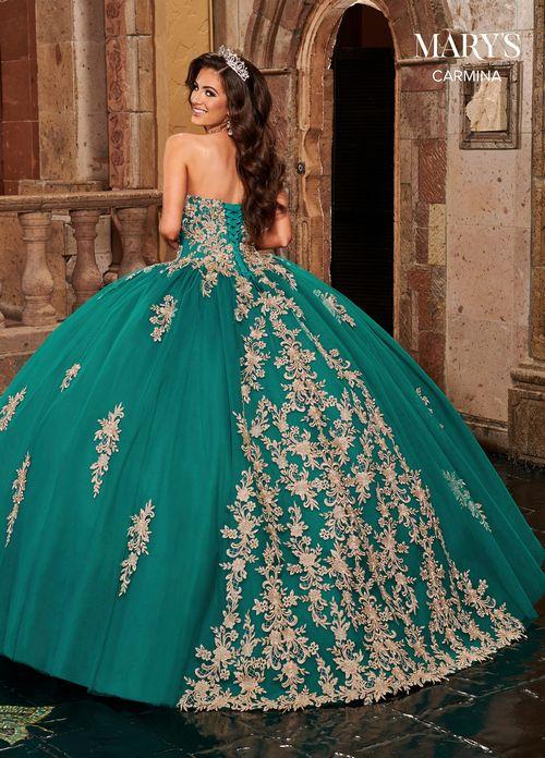 Off Shoulder Beaded Embroidery Appliqué Tulle Ball Gown with Bolero by Rachel Allan MQ1080