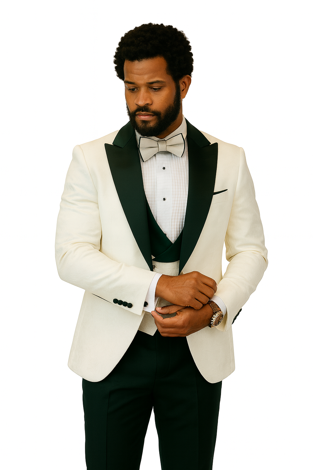 Hilton Paisley Peak Lapel Tuxedo Set