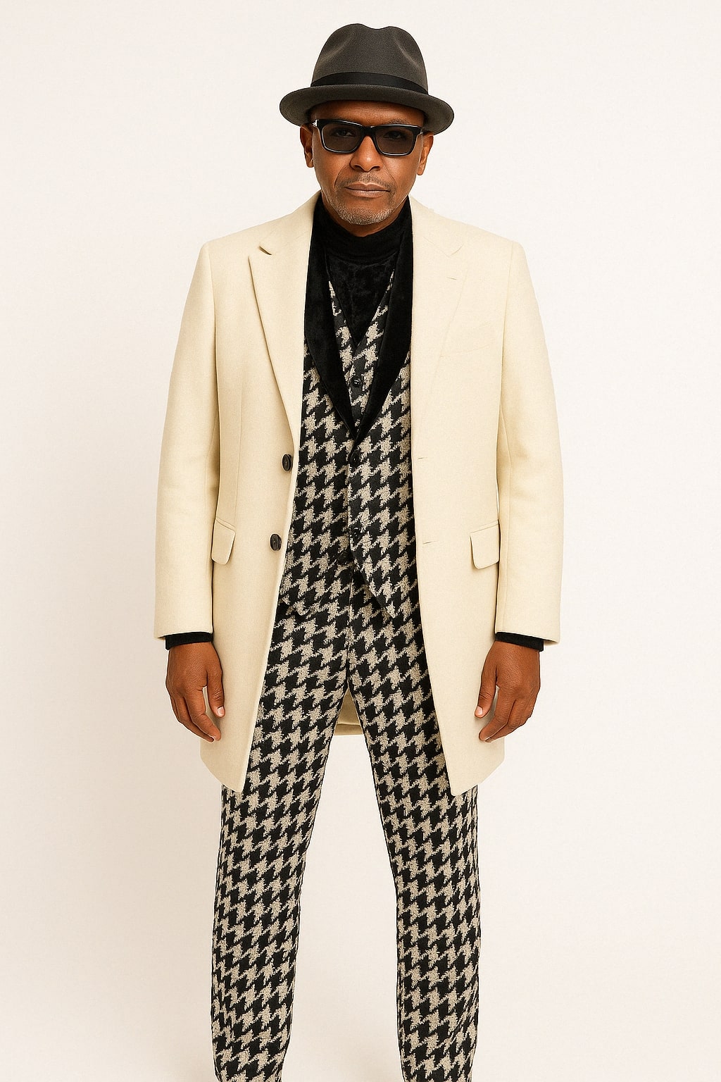 Ivory Carmel Zhao Men's 3/4 Top Coat