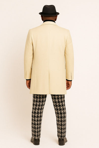 Ivory Carmel Zhao Men's 3/4 Top Coat