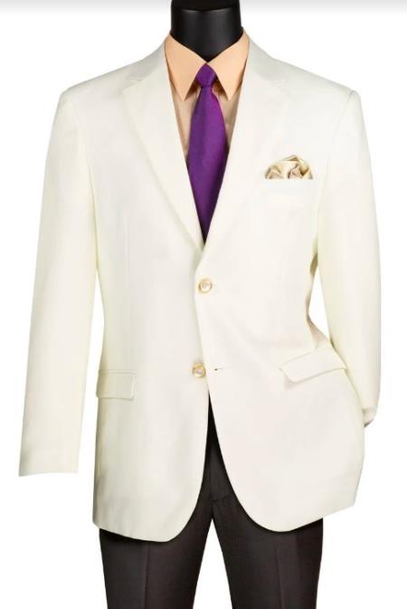 Ivory Blazer for Men - Classic Off White Sport Coat