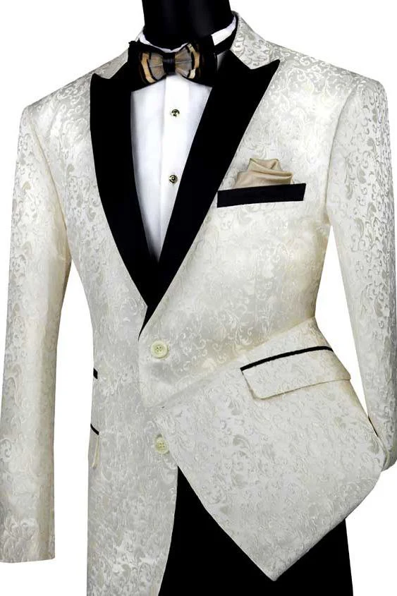 Ivory Tuxedo Jacket
