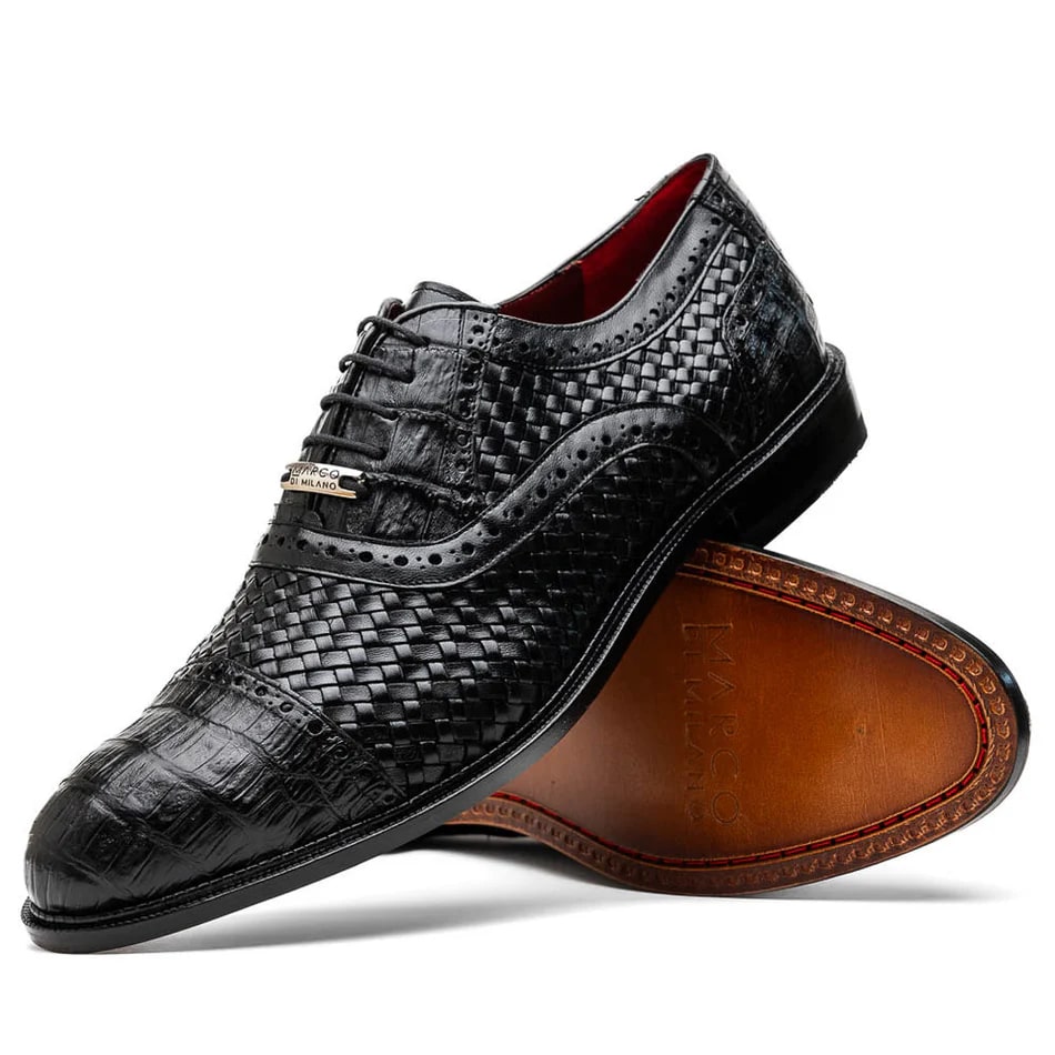 Marco Di Milano John Caiman Crocodile Oxfords