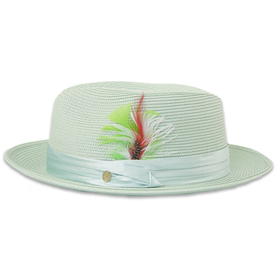 Tapa Jade Fedora β Menβs Crushable Straw Dress Hat
