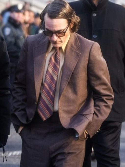 Joker Folie A Deux Joaquin Phoenix Brown Suit