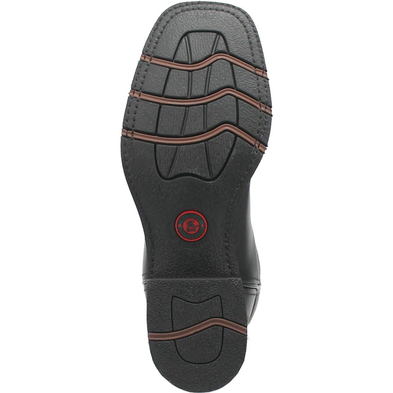 Laredo Kane Black Leather Square Toe Boots Men